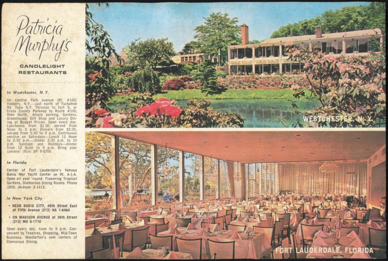 Patricia Murphy's Candlelight Restaurants Locations Yonkers New York