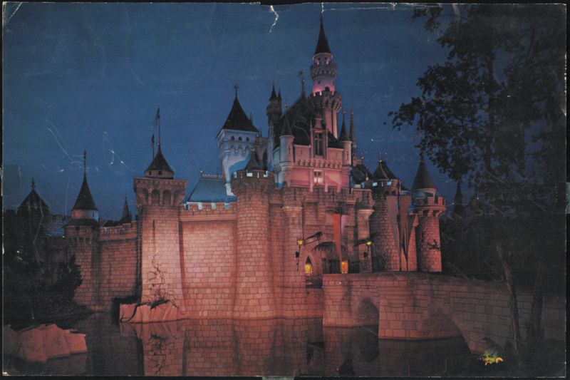 Sleeping Beauty's Castle at Night, Disneyland Anaheim California