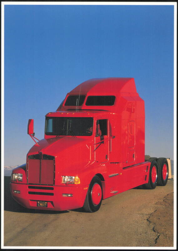 Red Kenworth Semi Truck with 2 NASTY License Plate