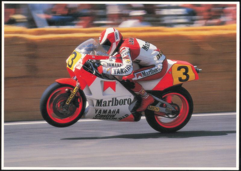 Eddie Lawson Racing Yamaha Marlboro Motorcycle Long Photography