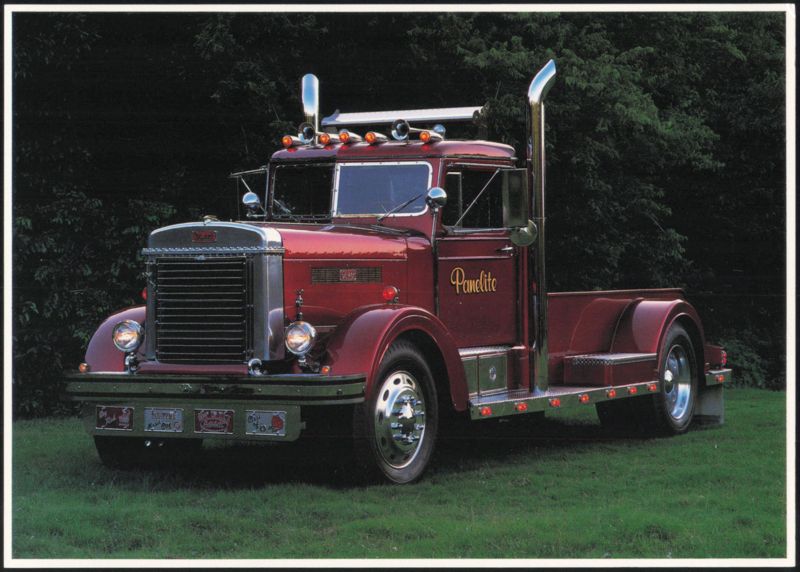 Red Peterbilt Semi Truck with Panelite Branding