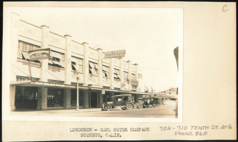 Lundgren-Sahl Motor Company, 702-710 Tenth St, Modesto California