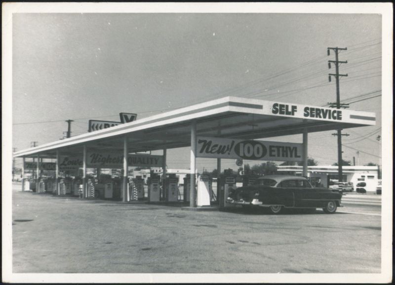 Self Service Gas Station with 100 Ethyl Fuel