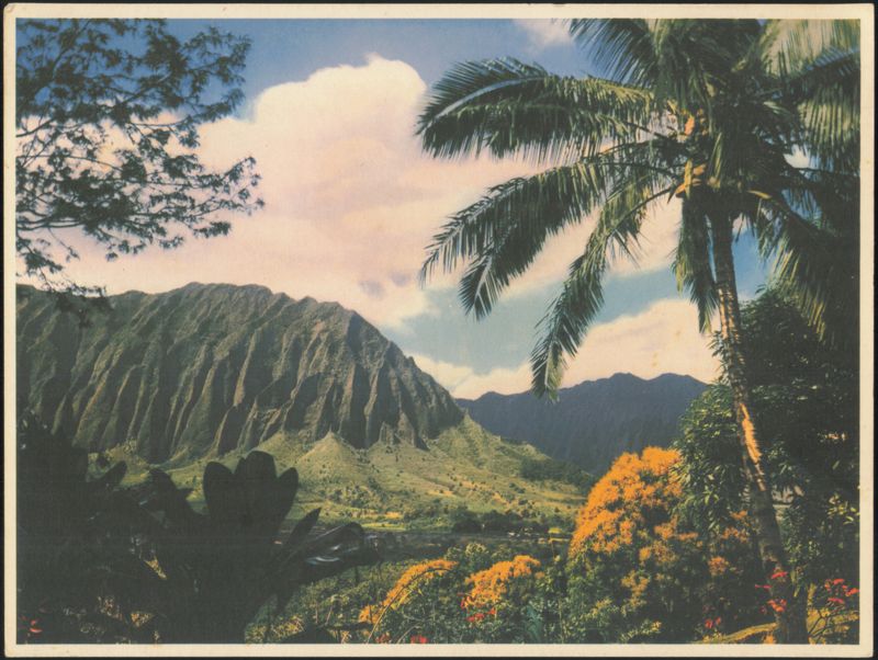 Keahiakahoe Cliffs Near Pali, Oahu, Hawaii Mike Roberts