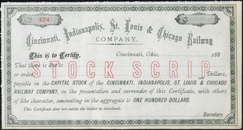 Cincinnati, Indianapolis, St. Louis & Chicago Railway