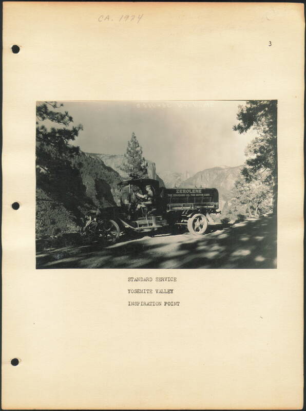 Standard Oil Zerolene Truck at Inspiration Point Yosemite Valley California