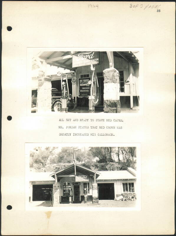 Ford Authorized Service Station with Red Crown Gasoline Sonora California