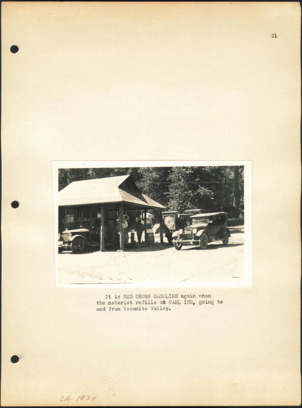Red Crown Gasoline Refill Station at Carl Inn Groveland California