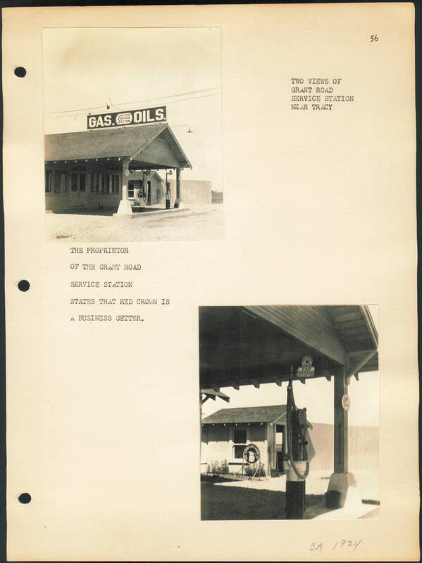 Grant Road Service Station near Tracy, California
