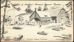 Bellport Gateway Playhouse, One of America's Foremost Theatres Large Format Postcard