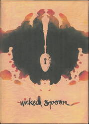 Wicked Spoon Rorschach Inkblot Style Design Large Format Postcard