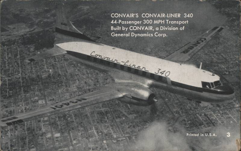 Convair-Liner 340 Airplane 44-Passenger Transport N3401