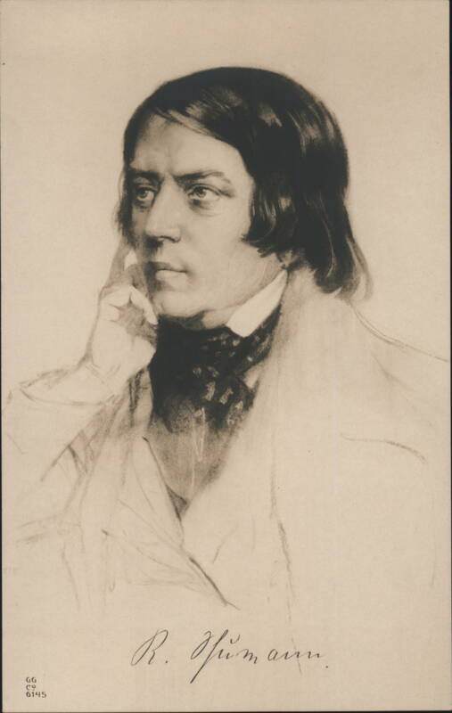 Robert Schumann German Romantic Composer Portrait Composers