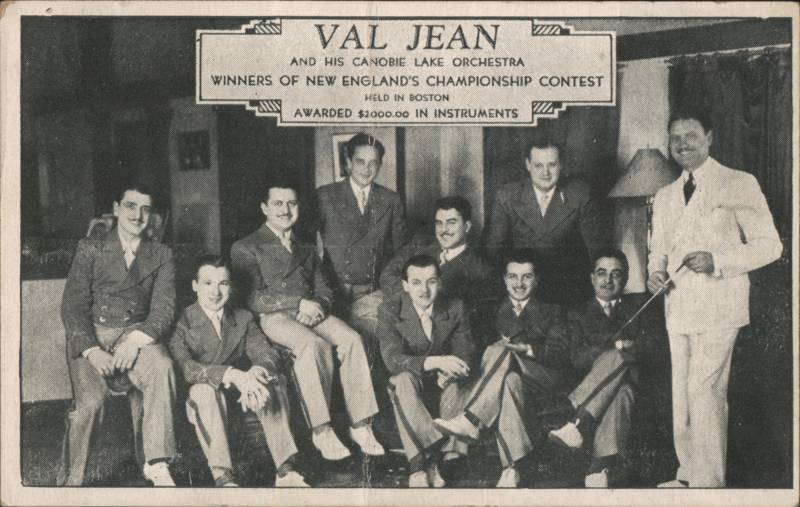 Val Jean and His Canobie Lake Orchestra, Boston Contest Lawrence Massachusetts