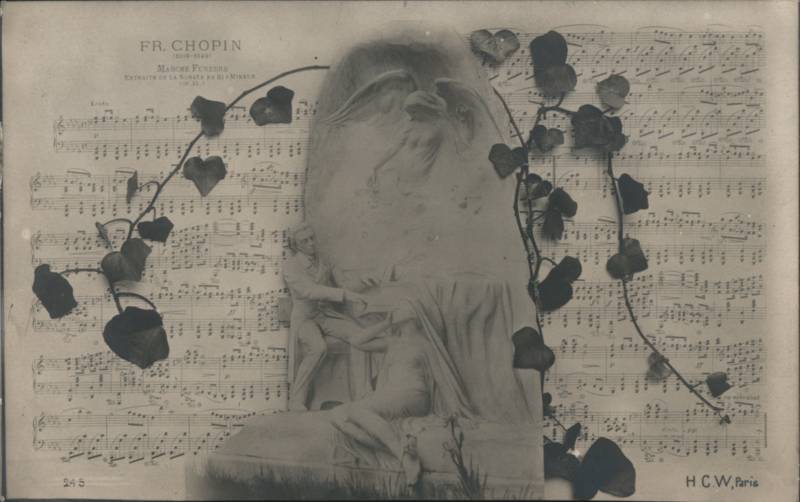 Frédéric Chopin Marche Funèbre Monument & Sheet Music