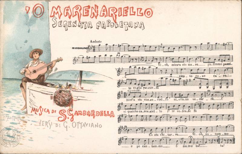 'O Marenariello Serenata Napoletana Pietro Scoppetta Art