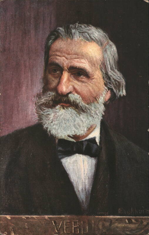 Giuseppe Verdi Italian Opera Composer Portrait Composers