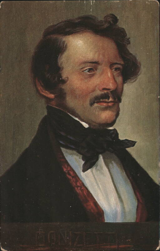 Gaetano Donizetti Italian Opera Composer Portrait Composers