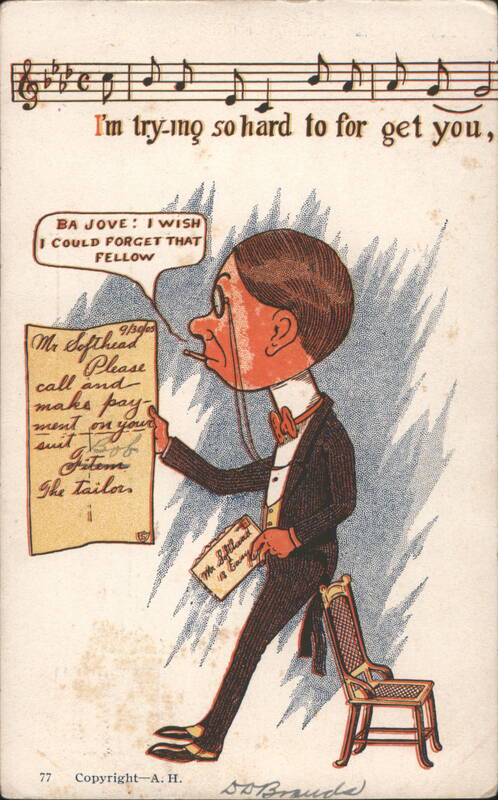 I'm Trying So Hard to Forget You Comic Tailor Bill