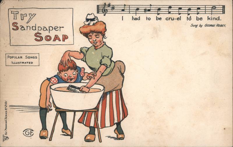 Comic Popular Songs Illustrated: Try Sandpaper Soap