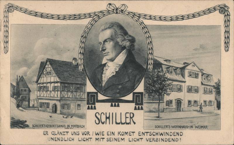 Friedrich Schiller Portrait, Birthplace & Weimar Home