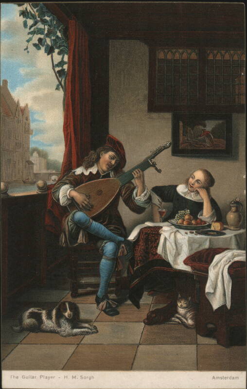 The Guitar Player by H. M. Sorgh Painting