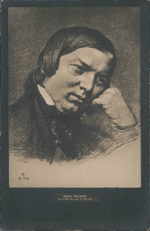 Robert Schumann German Romantic Composer Portrait Composers