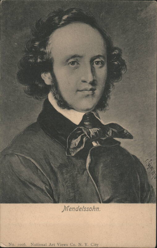 Felix Mendelssohn Portrait by Carl Jäger Composers