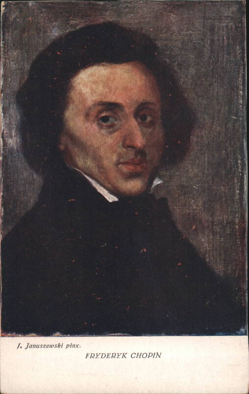 Portrait of Fryderyk Chopin by J. Januszewski Composers