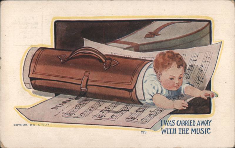 I Was Carried Away with the Music Baby Sheet Music Case