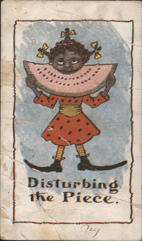 Black Americana Disturbing the Piece Watermelon Girl