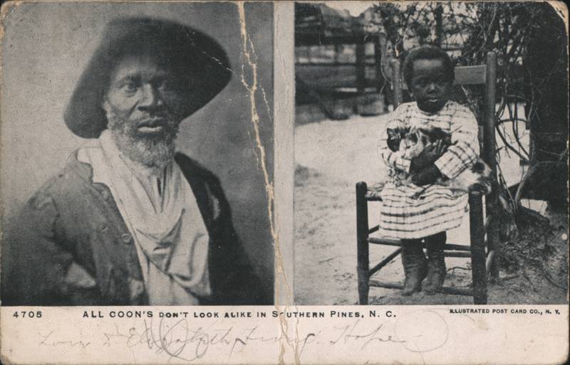 Man in Hat and Child Holding Cat, Southern Pines, NC