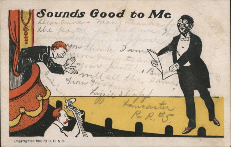 Sounds Good to Me Black Singer on Stage Tuxedo 1905