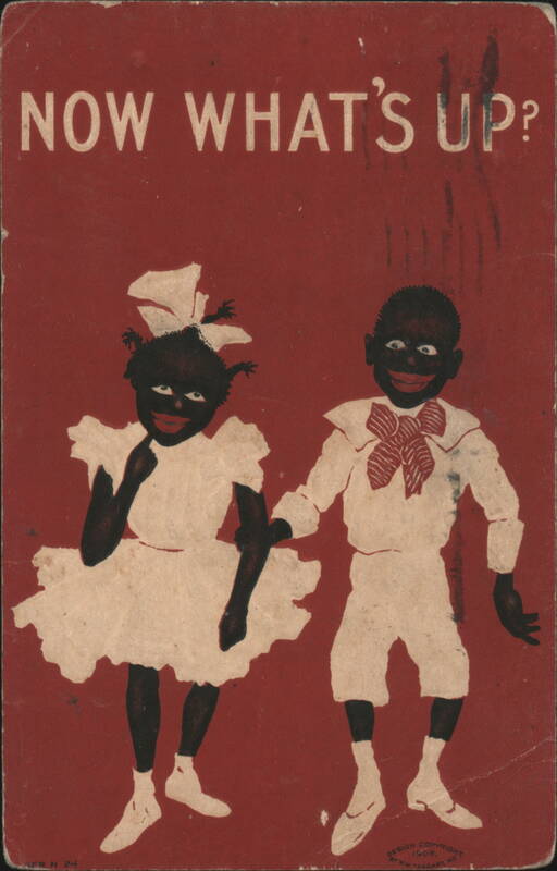 Now What's Up? Black Boy and Girl in White Outfits
