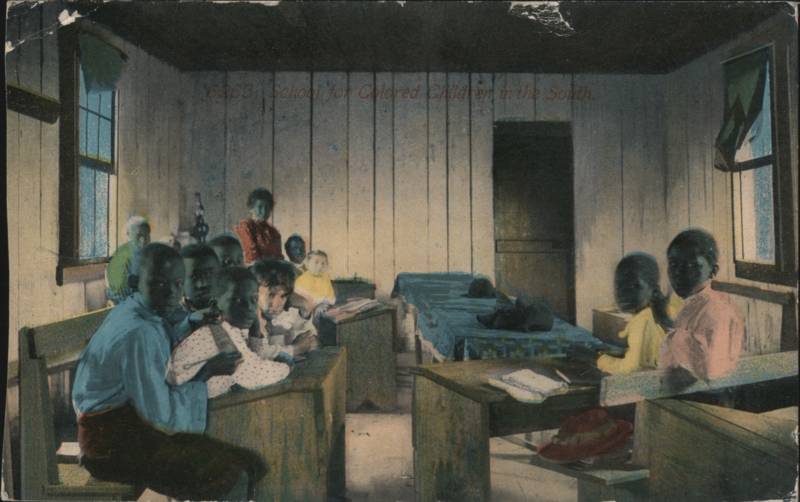 School for Colored Children in the South, Interior Scene