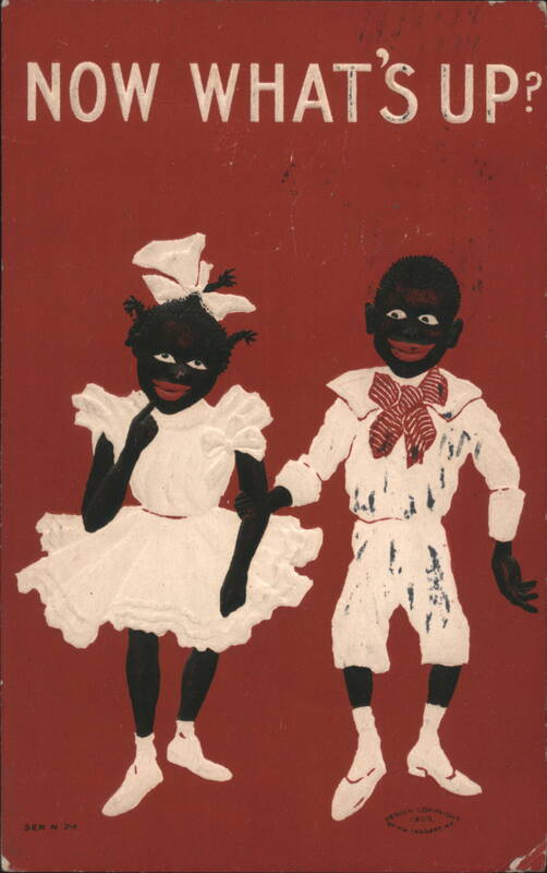 Now What's Up? Caricature Black Children M.W. Taggart 1909
