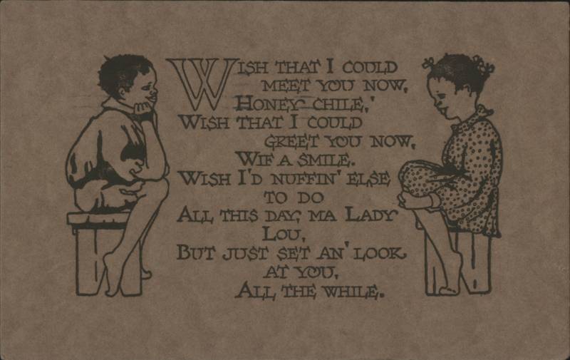 Boy Gazing at Girl, Wish That I Could Meet You Poem