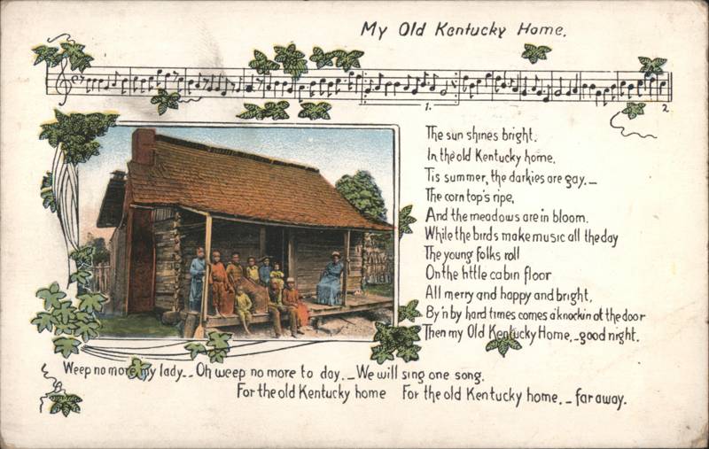 My Old Kentucky Home African American Family Cabin Porch