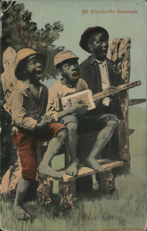 The Blackville Serenade Three Boys Singing Music 1891