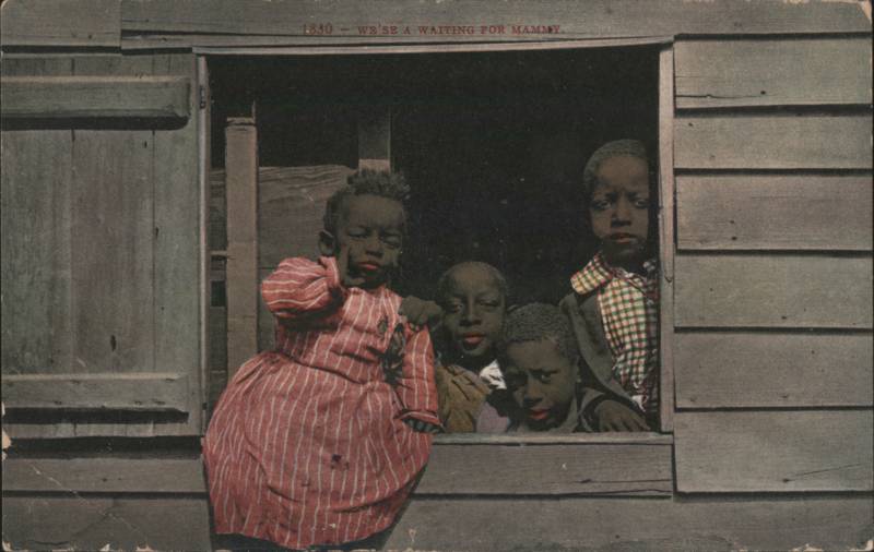 We'se a Waiting for Mammy Black Children in Window