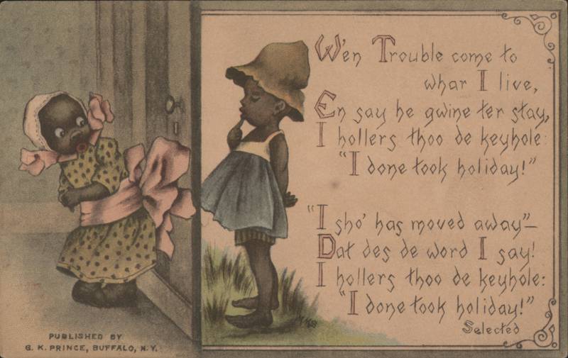 Black Children at Door, Wen Trouble Come To Whar I Live