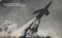 Regulus Guided Missile Launch, Chance Vought Aircraft Arcade Card