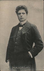 Pietro Mascagni Portrait, Italian Opera Composer Postcard