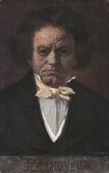 Ludwig van Beethoven Portrait by Artist Eichhorn Postcard