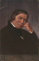 Composer Robert Schumann Portrait Art Postcard