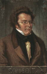 Franz Schubert Portrait, Austrian Classical Composer Postcard