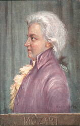 Wolfgang Amadeus Mozart Portrait by Eichhorn Postcard