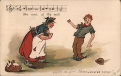 The Maid of the Mill Comic Illustrated Song Postcard