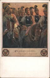 Morgenrot! Morgenrot! Soldiers Deutscher Schulverein Nr. 558 Postcard