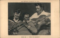 George Luks Three Top Sergeants, Detroit Institute of Arts Postcard